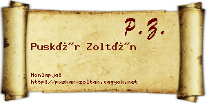 Puskár Zoltán névjegykártya
